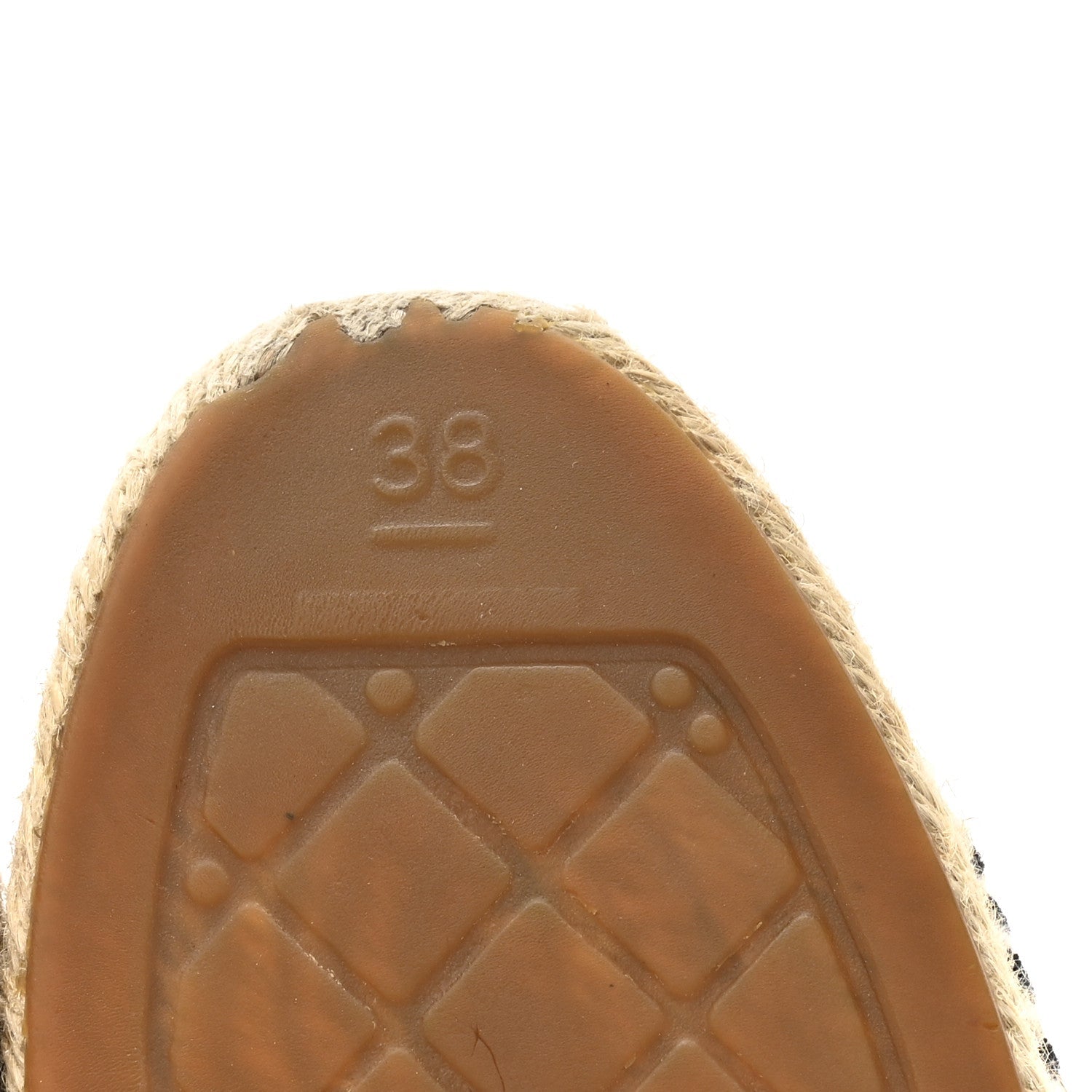 Chanel Velvet Grosgrain CC Espadrilles 38 Black