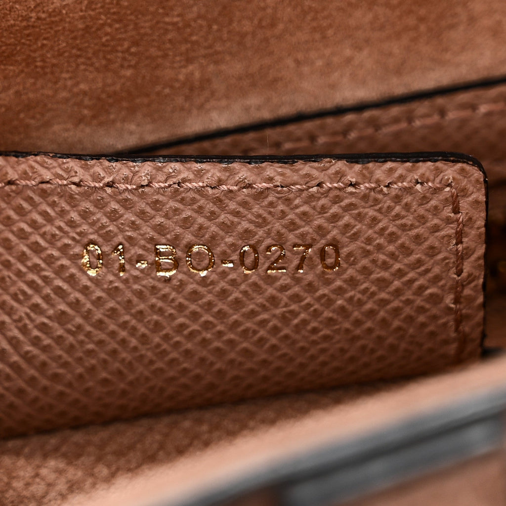Christian Dior Grained Calfskin Saddle Bag Blush