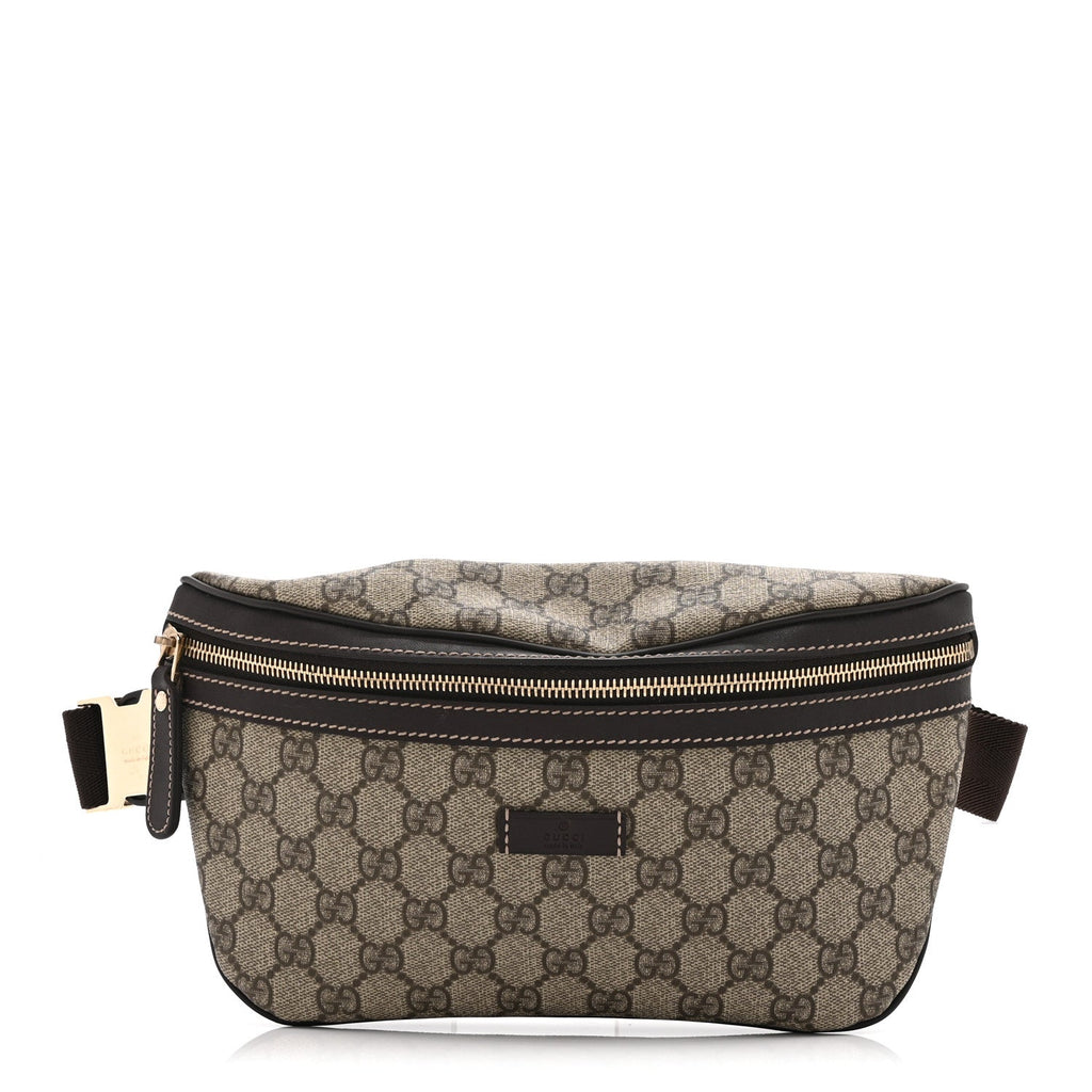 Gucci GG Supreme Monogram Belt Bag Dark Brown