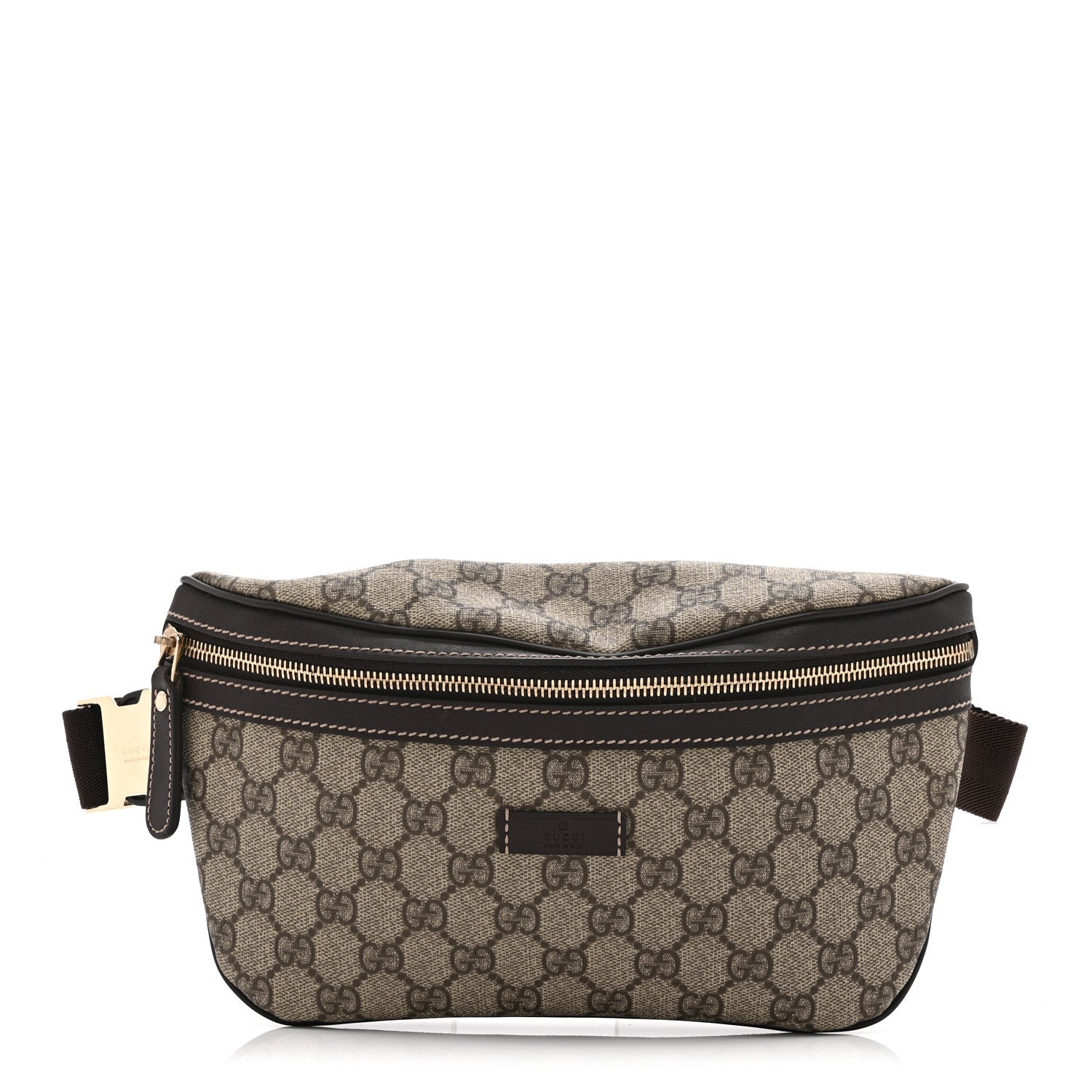 Gucci GG Supreme Monogram Belt Bag Dark Brown