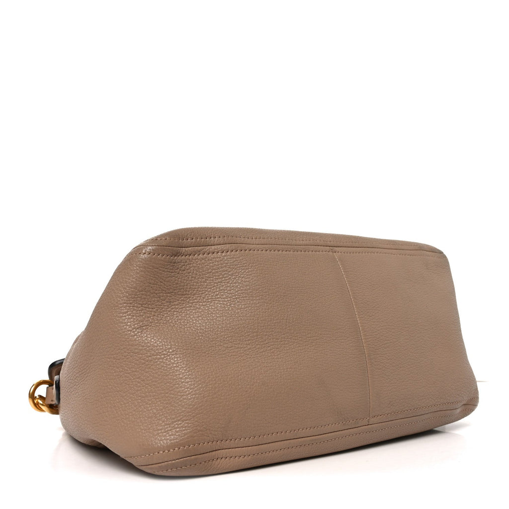 Prada Vitello Phenix Shoulder Bag Cammeo