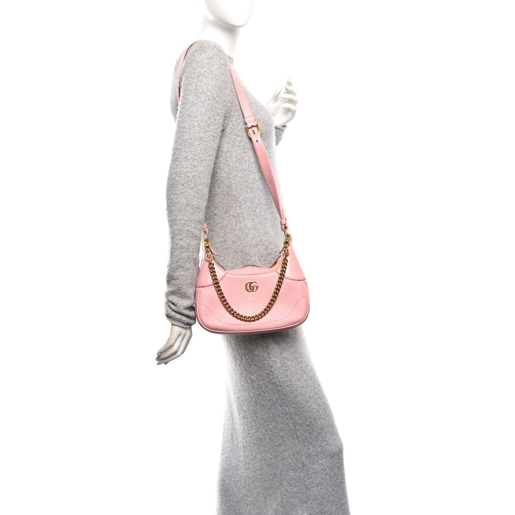 Gucci Goatskin Small Aphrodite Shoulder Bag Wild Rose