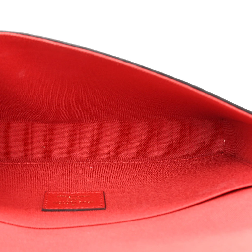Louis Vuitton Empreinte Pochette Felicie Chain Wallet Scarlet