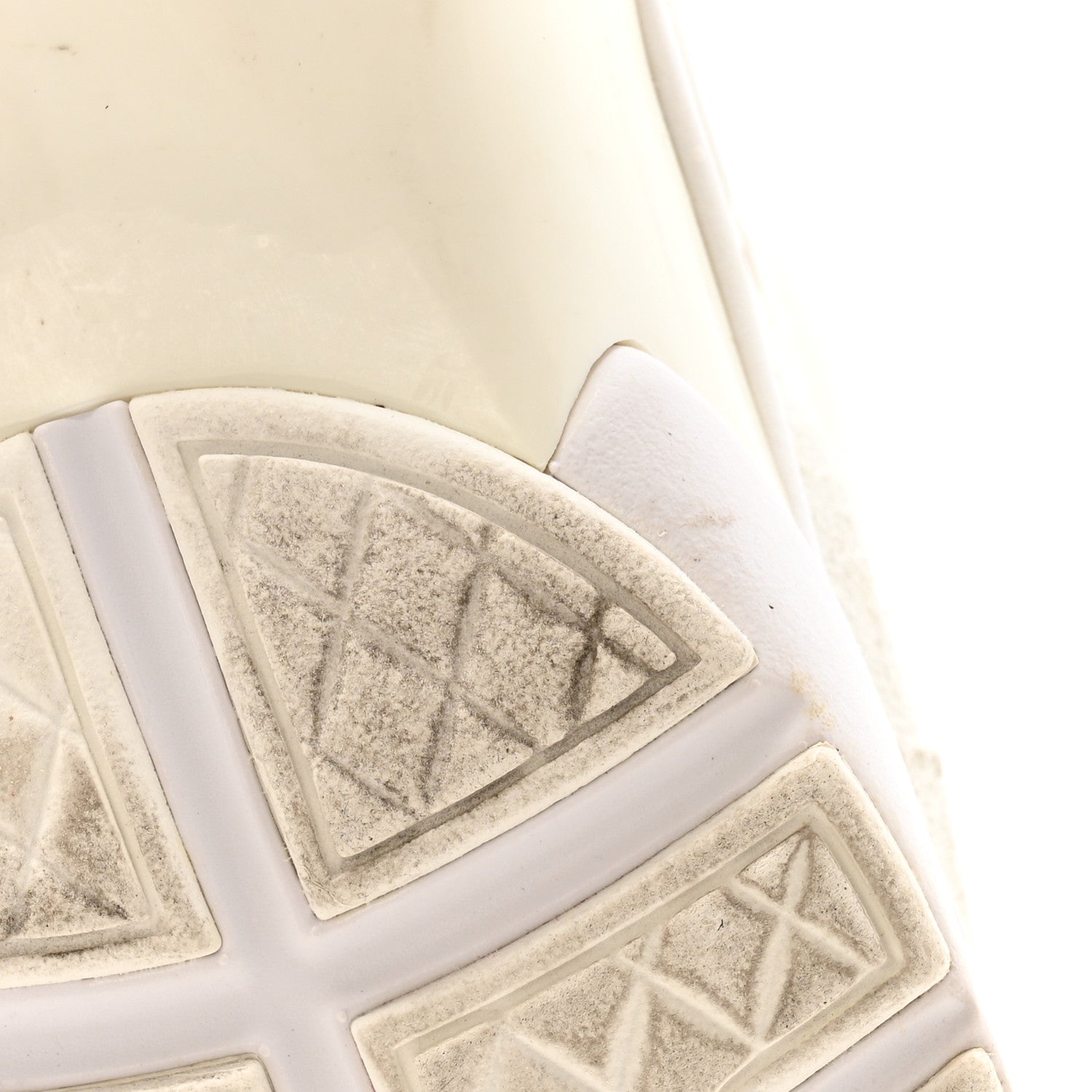 Chanel Suede Calfskin Fabric CC Sneakers 39.5 White