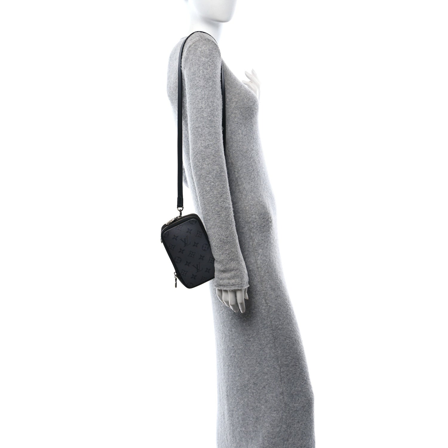 Louis Vuitton Monogram Eclipse Reverse Double Phone Pouch