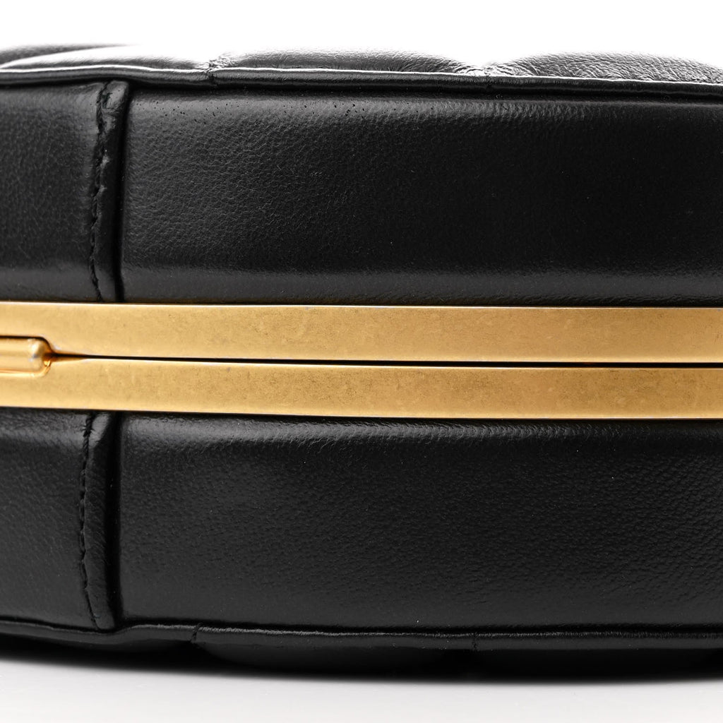 Chanel Lambskin Round Clutch With Chain Black