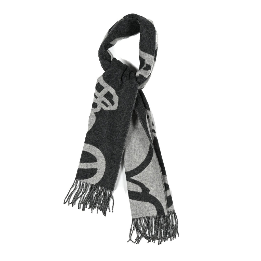Louis Vuitton Wool Cashmere Lock And Keys Scarf Black