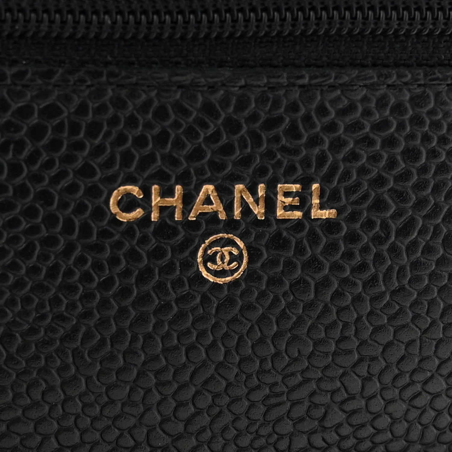 Chanel Caviar Quilted Wallet on Chain WOC Black