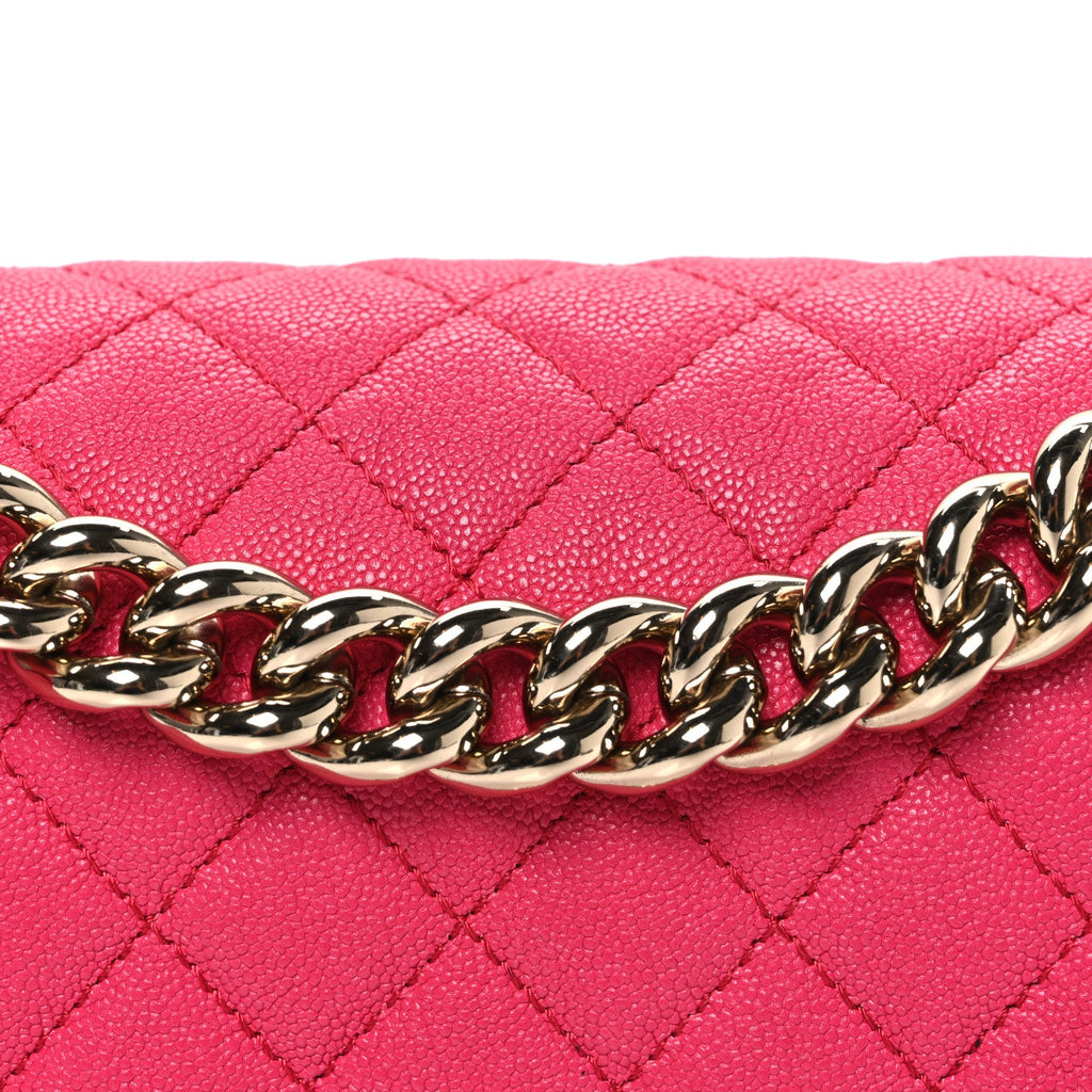 Chanel Caviar Quilted Medium Boy Flap Pink