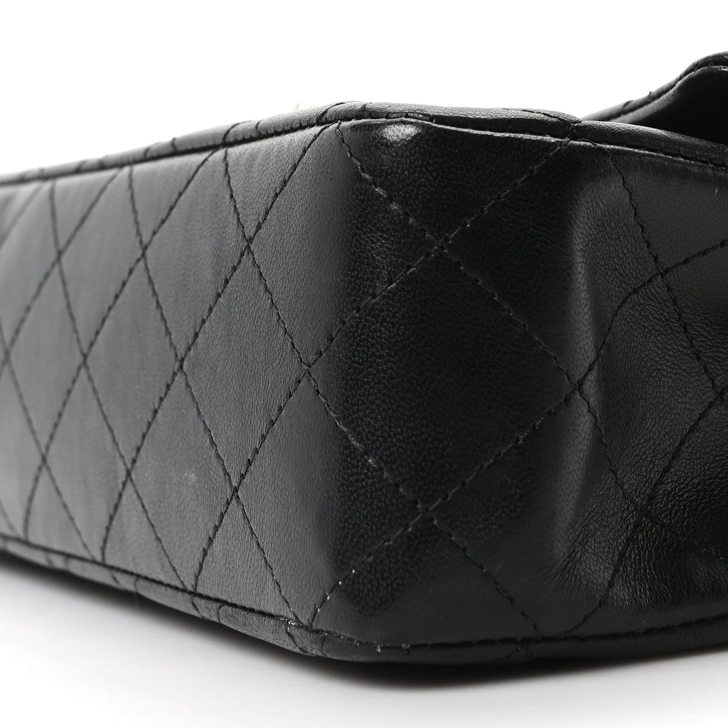 Chanel Lambskin Quilted Medium Double Flap Black