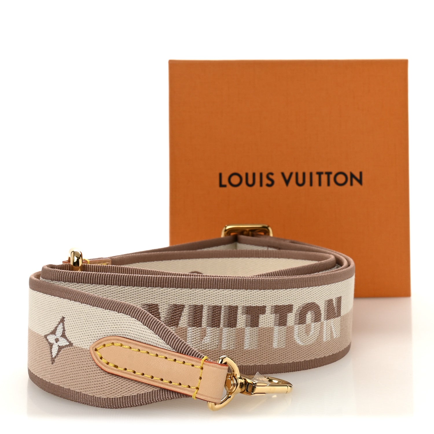 Louis Vuitton Jacquard Speedy Bandouliere 20 Shoulder Strap Beige