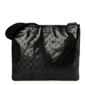 Gucci Imprime Monogram Medium Flat Messenger Bag Black