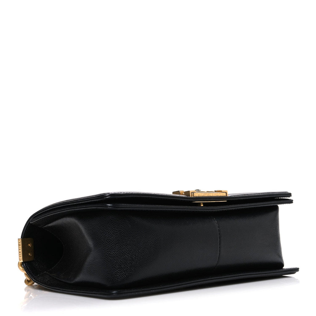 Chanel Caviar Quilted Medium Boy Flap Black
