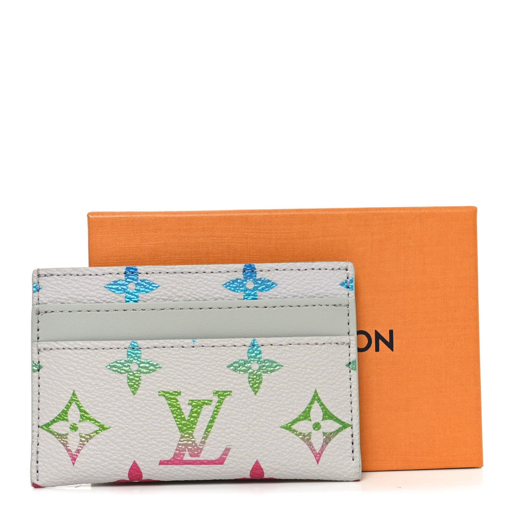 Louis Vuitton Monogram Card Holder Gradient Grey