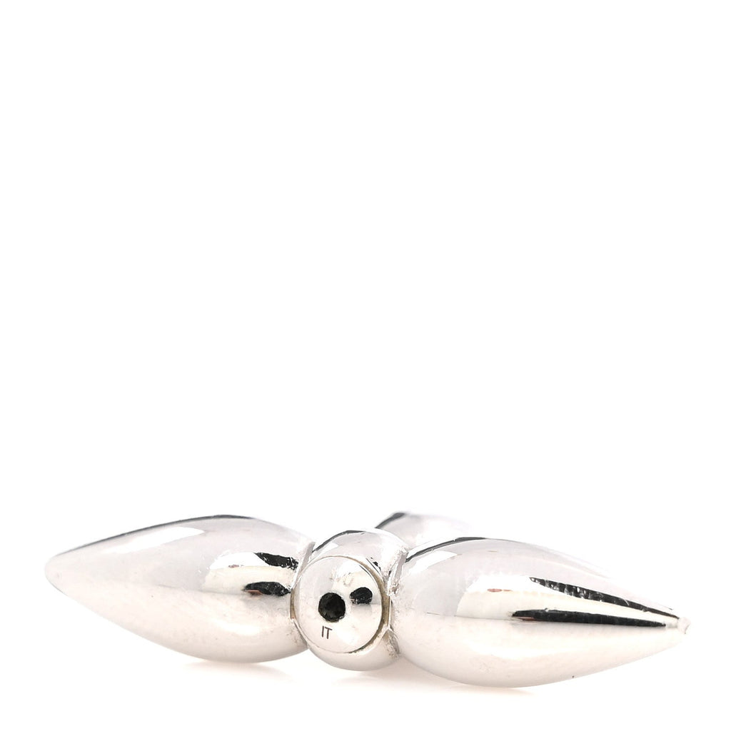 Louis Vuitton Metal Louisette Earrings Silver Gold