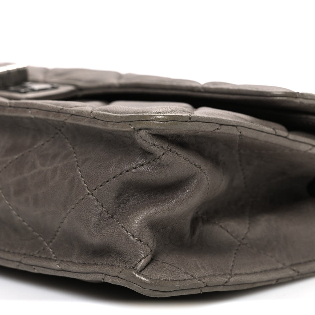 Chanel Washed Lambskin Jumbo Take Away Flap Grey