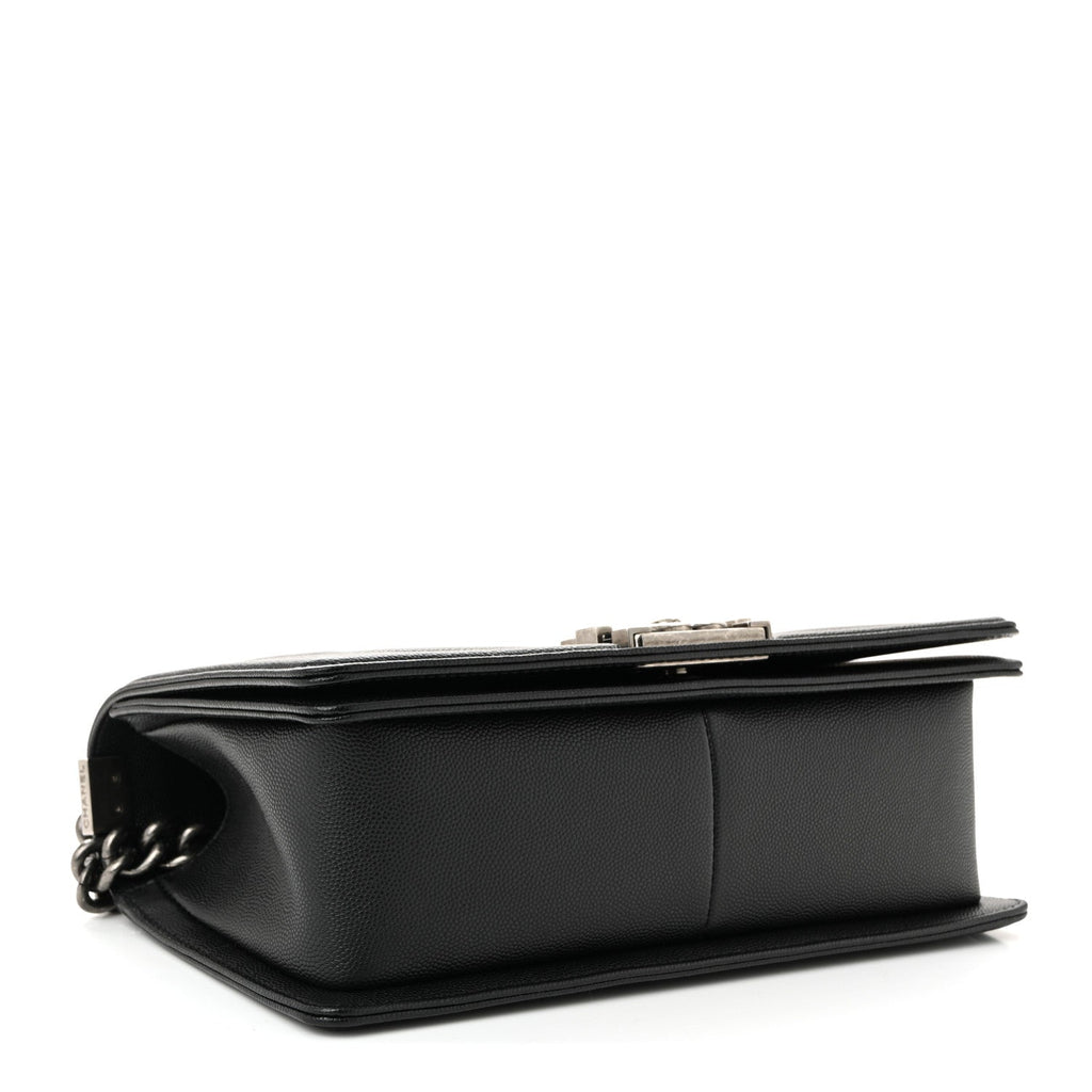 Chanel Caviar Quilted Medium Boy Flap Black