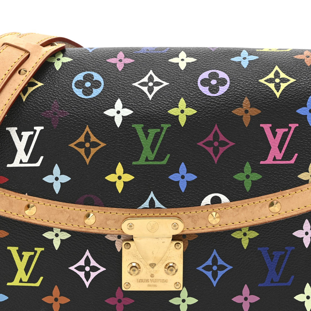 Louis Vuitton Monogram Multicolor Sologne Black