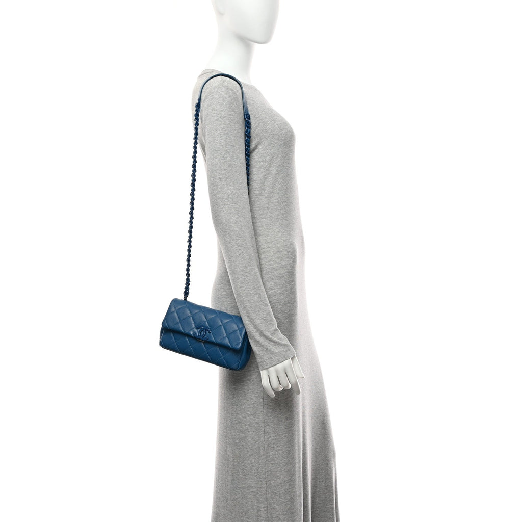 Chanel Caviar Quilted My Everything Small Flap Blue