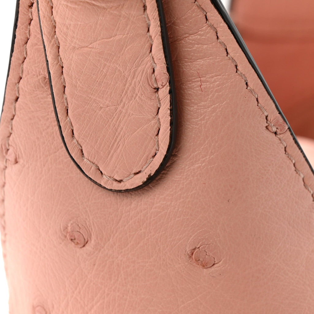 Gucci Snakeskin Ostrich Calfskin Small Jackie 1961 Hobo Pink Multicolor