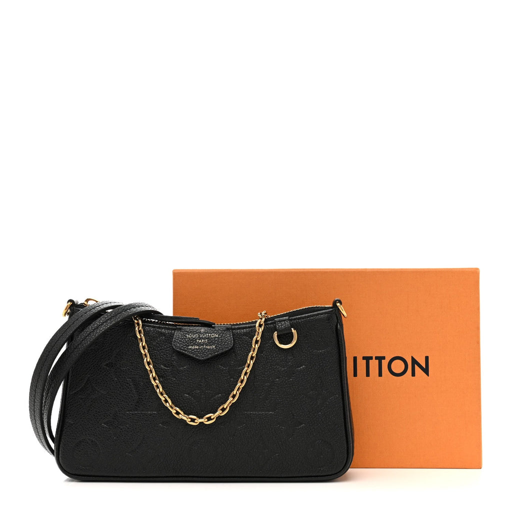 Louis Vuitton Empreinte Easy Pouch On Strap Black