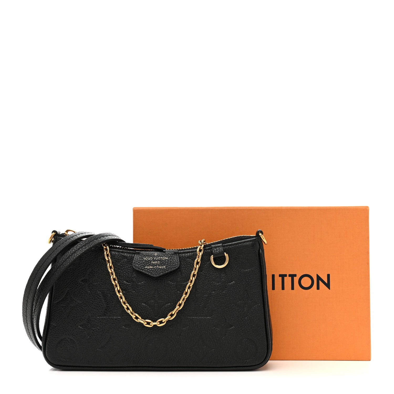 Louis Vuitton Empreinte Easy Pouch On Strap Black
