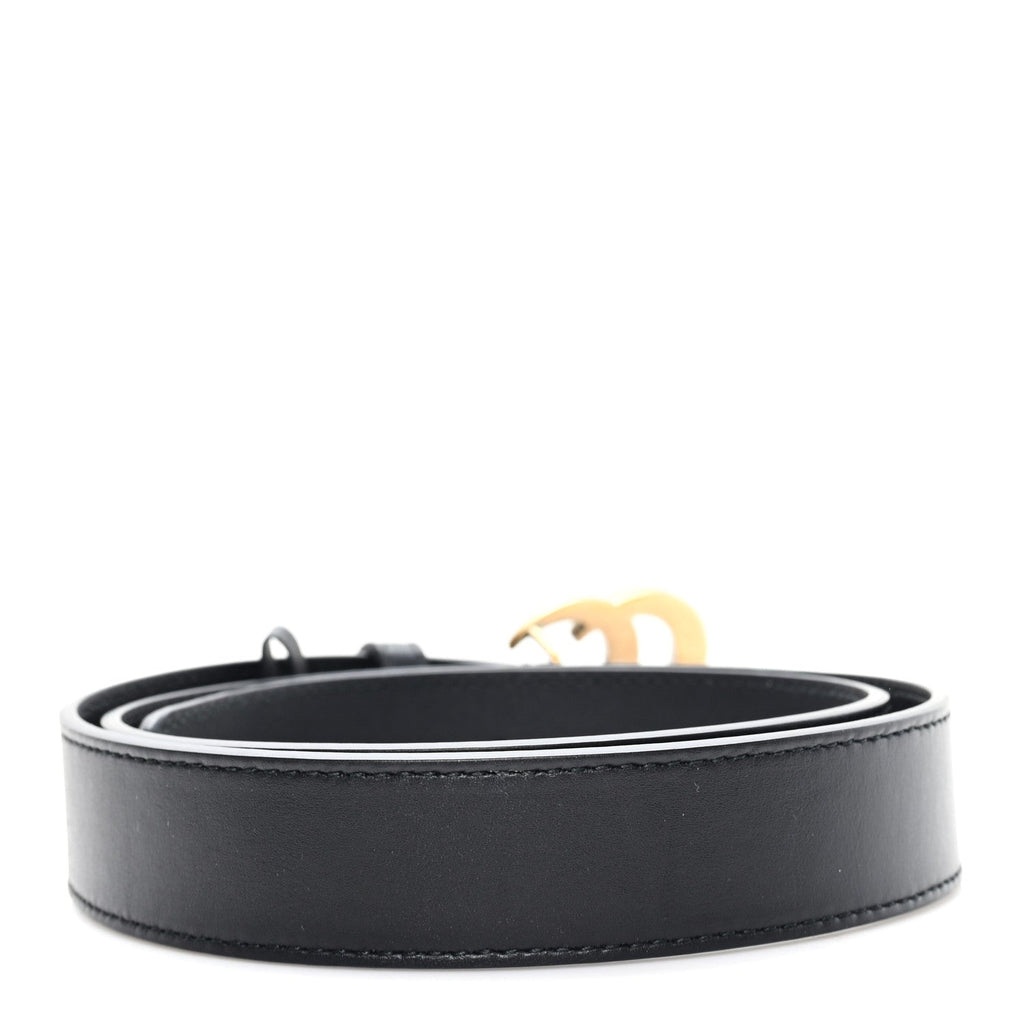 Gucci Calfskin Double G 30mm Belt 85 34 Black