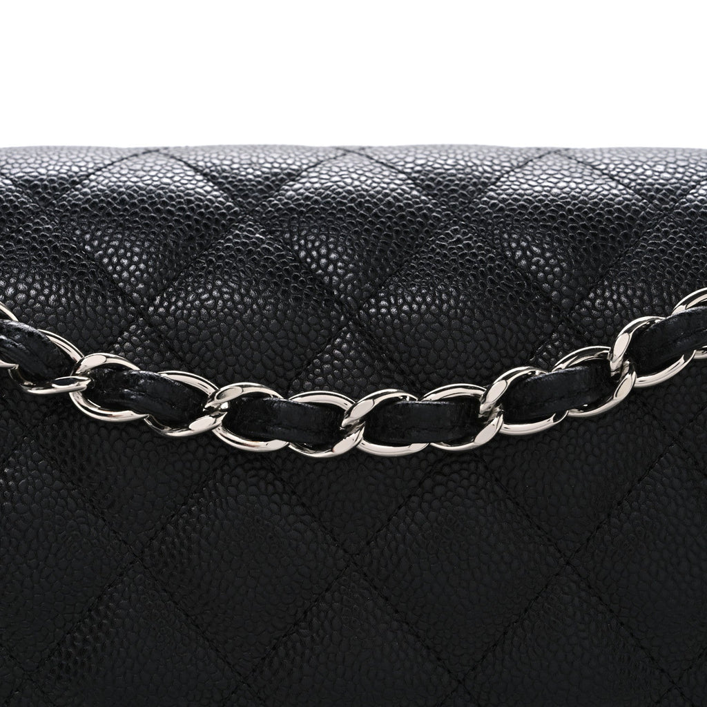 Chanel Caviar Quilted Jumbo Double Flap Black