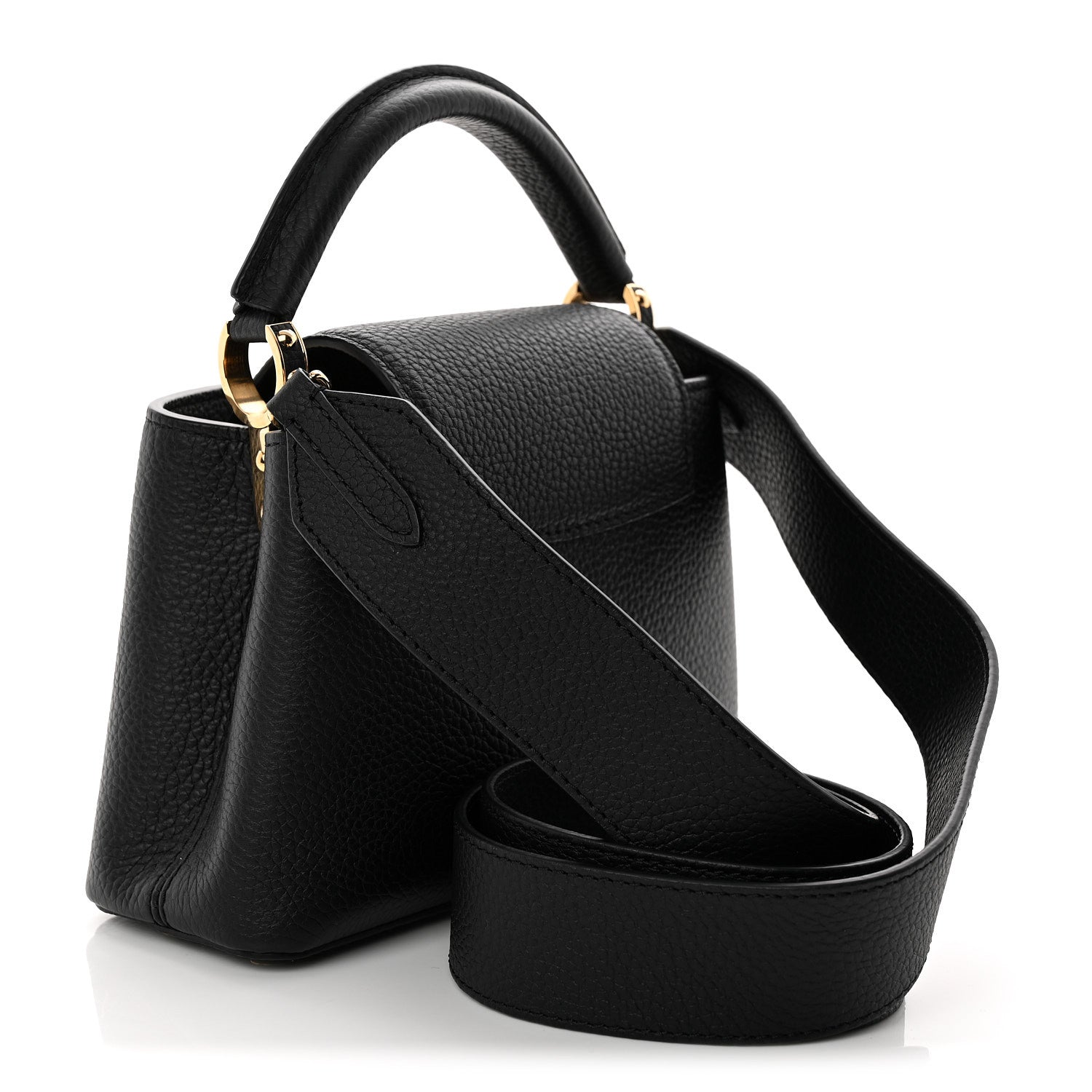 Louis Vuitton Taurillon Mini Capucines Black