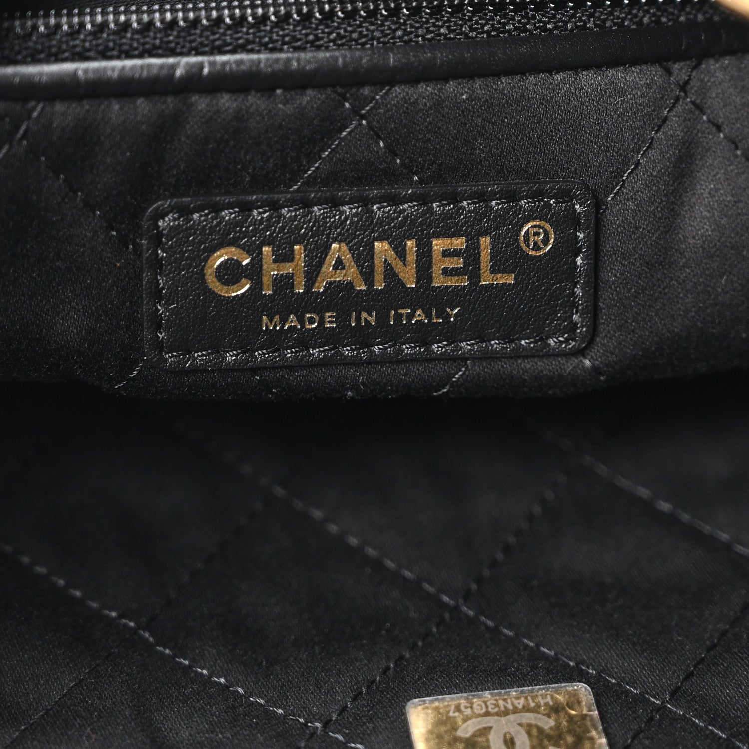 Chanel Calfskin Quilted Small Chanel 22 Black