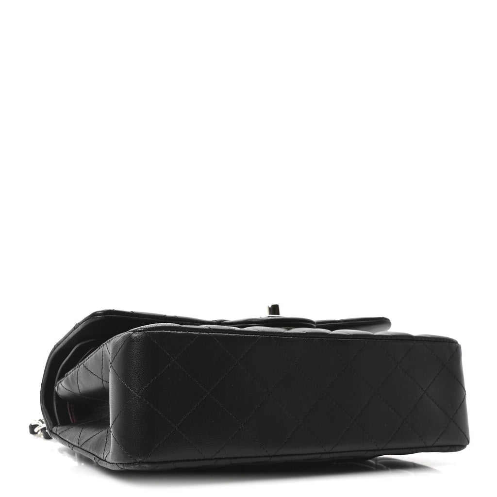 Chanel Lambskin Quilted Small Double Flap Black
