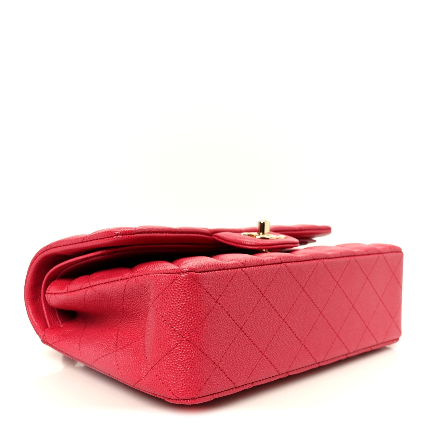 Chanel Caviar Quilted Small Double Flap Dark Pink