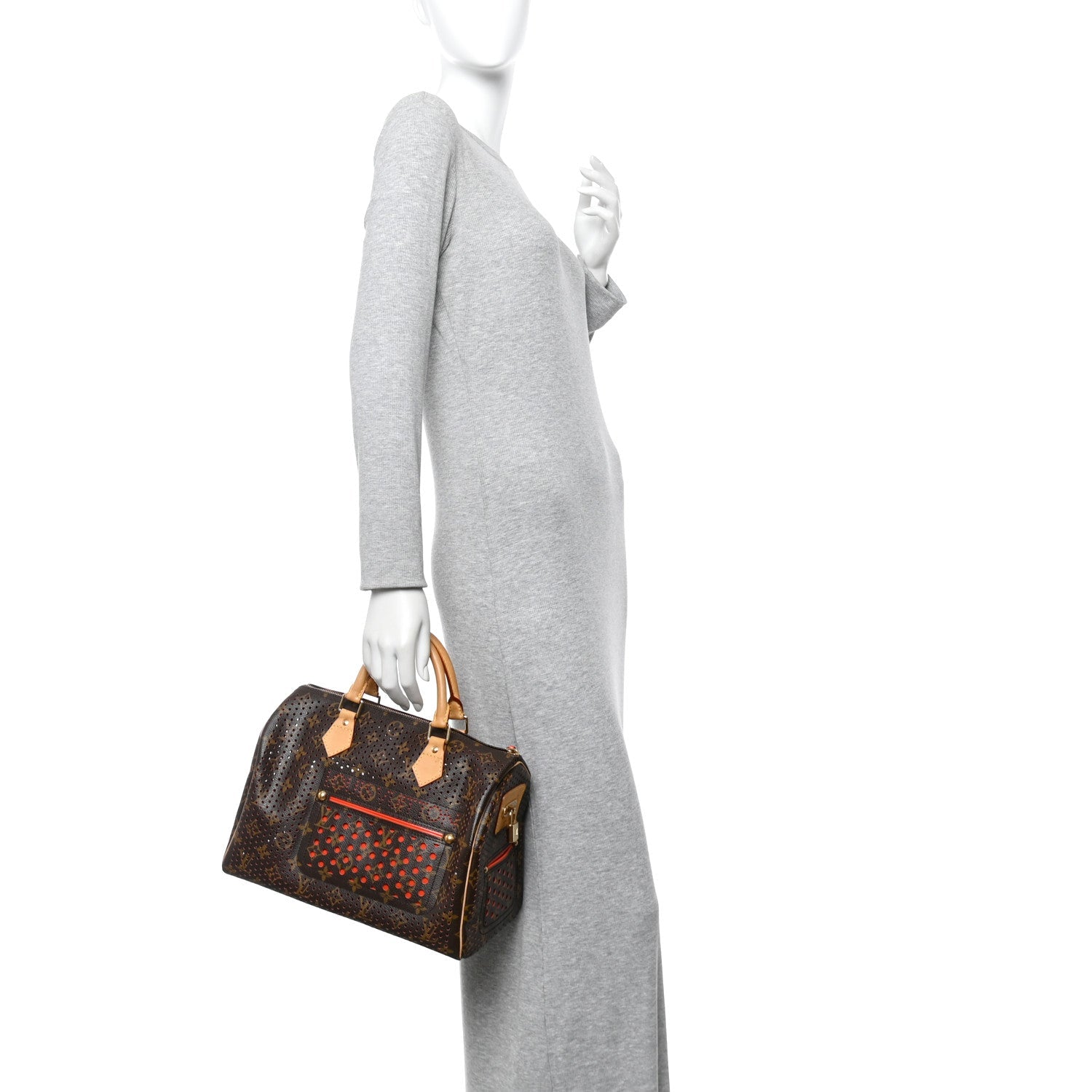 Louis Vuitton Monogram Perforated Speedy 30 Orange