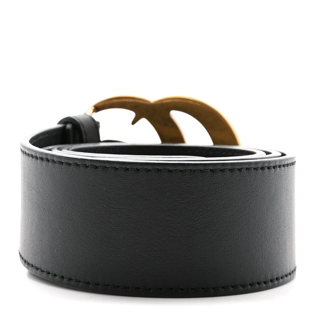 Gucci Calfskin Double G 40mm Belt 75 30 Black