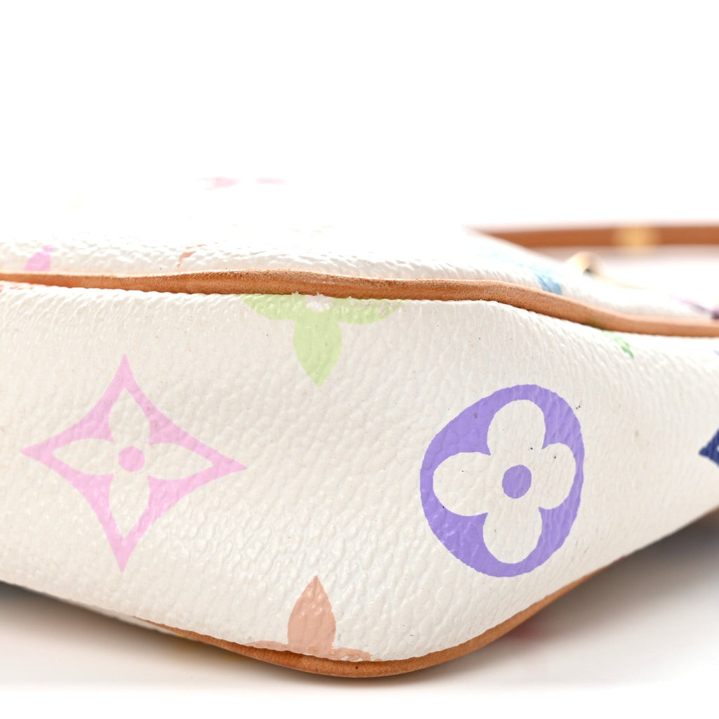Louis Vuitton Monogram Multicolor Pochette Accessories White
