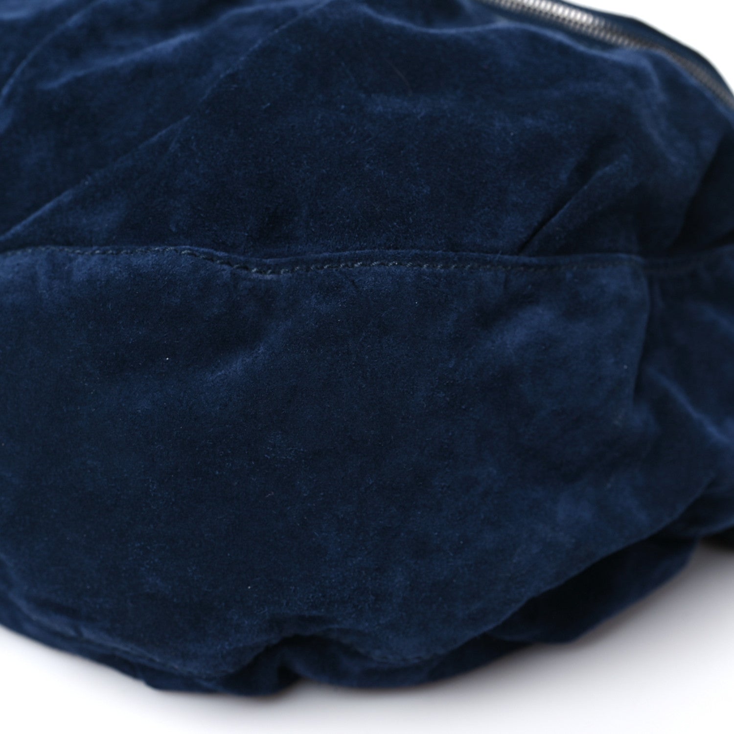 Gucci Suede Medium Icon Bit Shoulder Bag Blue