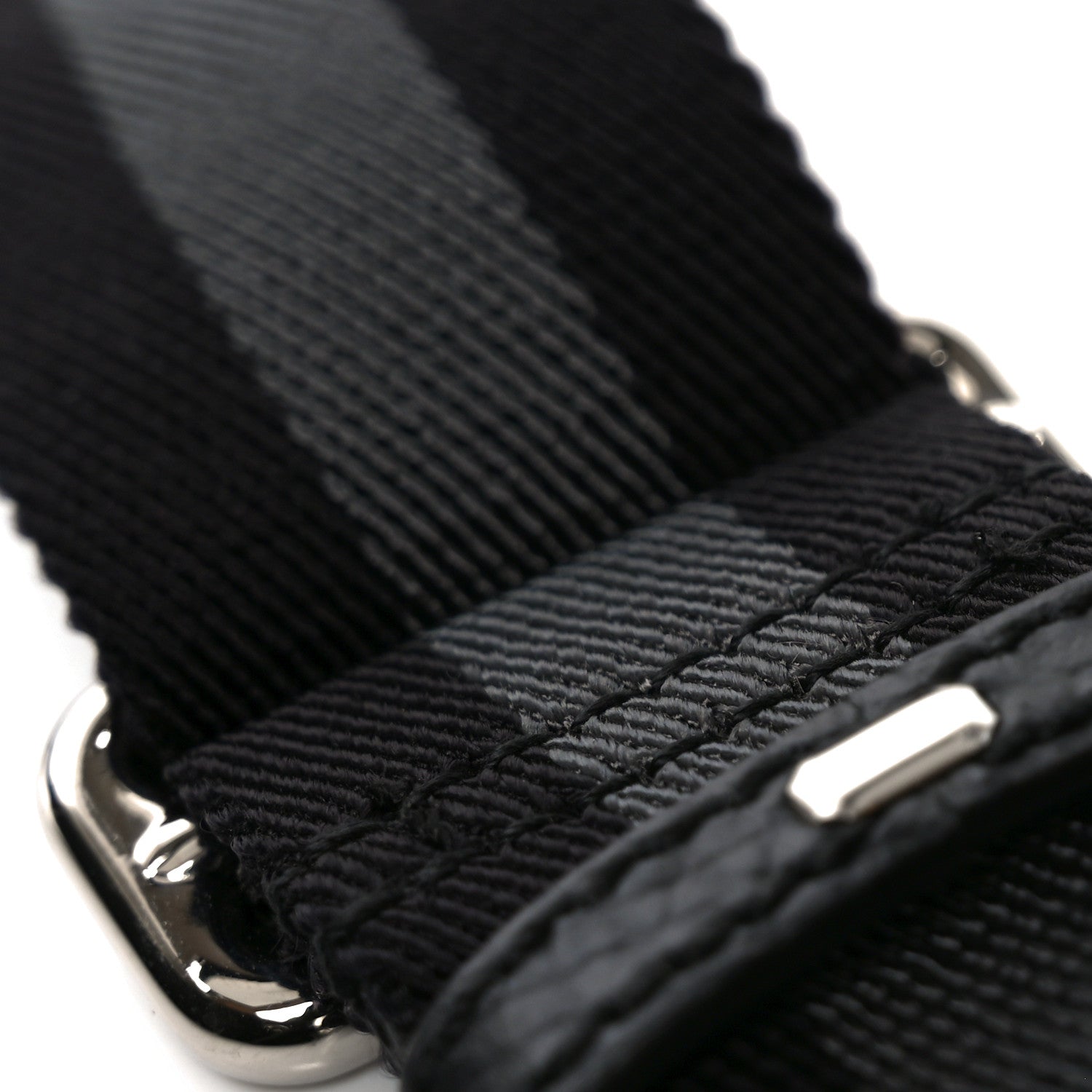 Gucci Nylon Monogram Fanny Pack Belt Bag Black