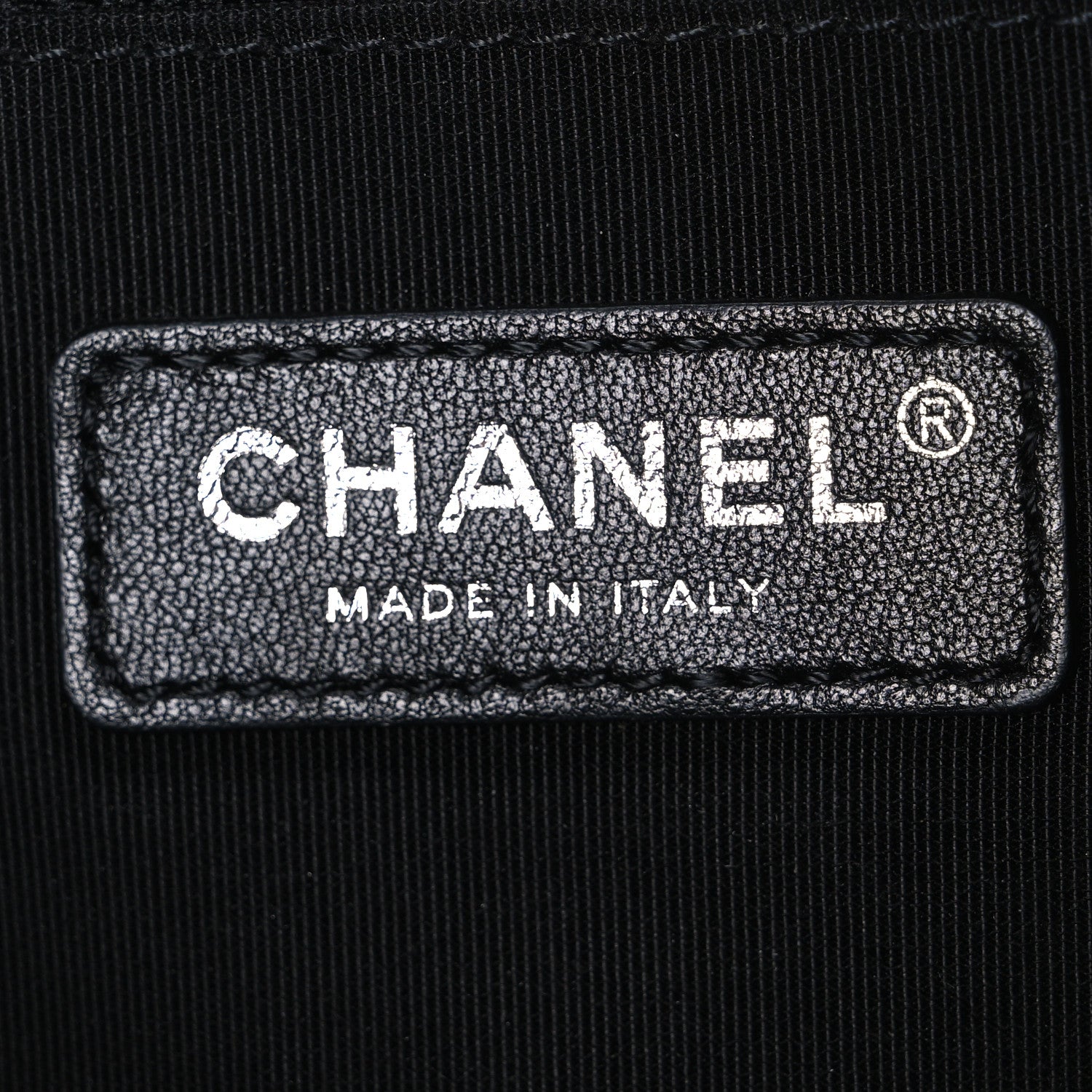 Chanel Metallic Lambskin Signe Bowling Bag Black