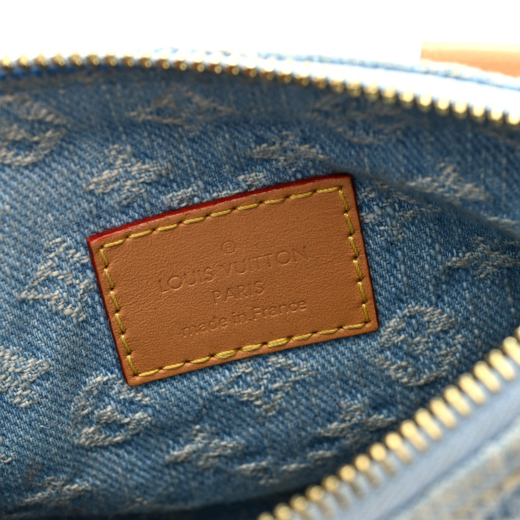 Louis Vuitton Monogram Denim Nano Speedy Sky Blue
