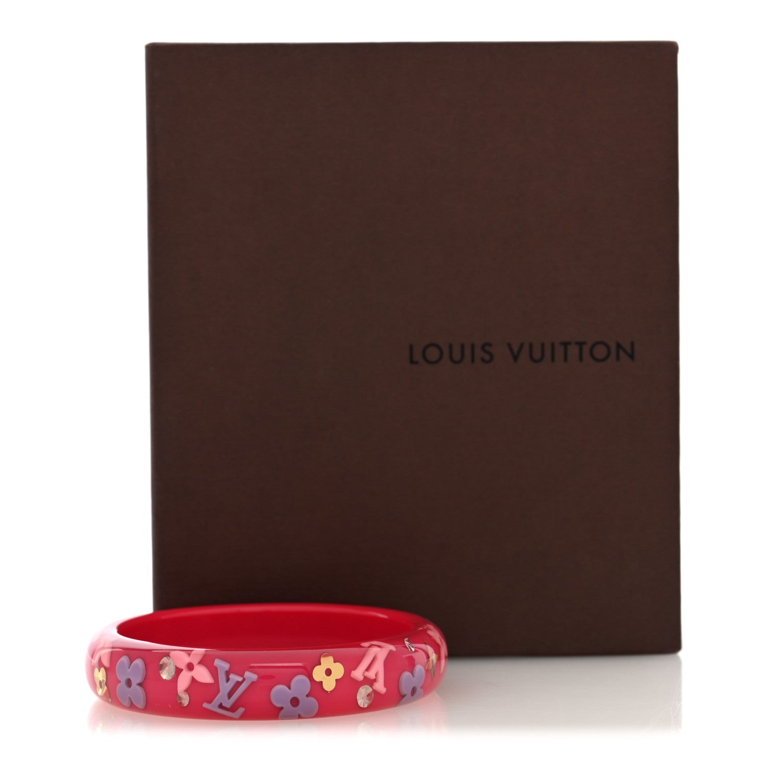 Louis Vuitton Resin Swarovski Large Inclusion Bracelet GM Rose Pop