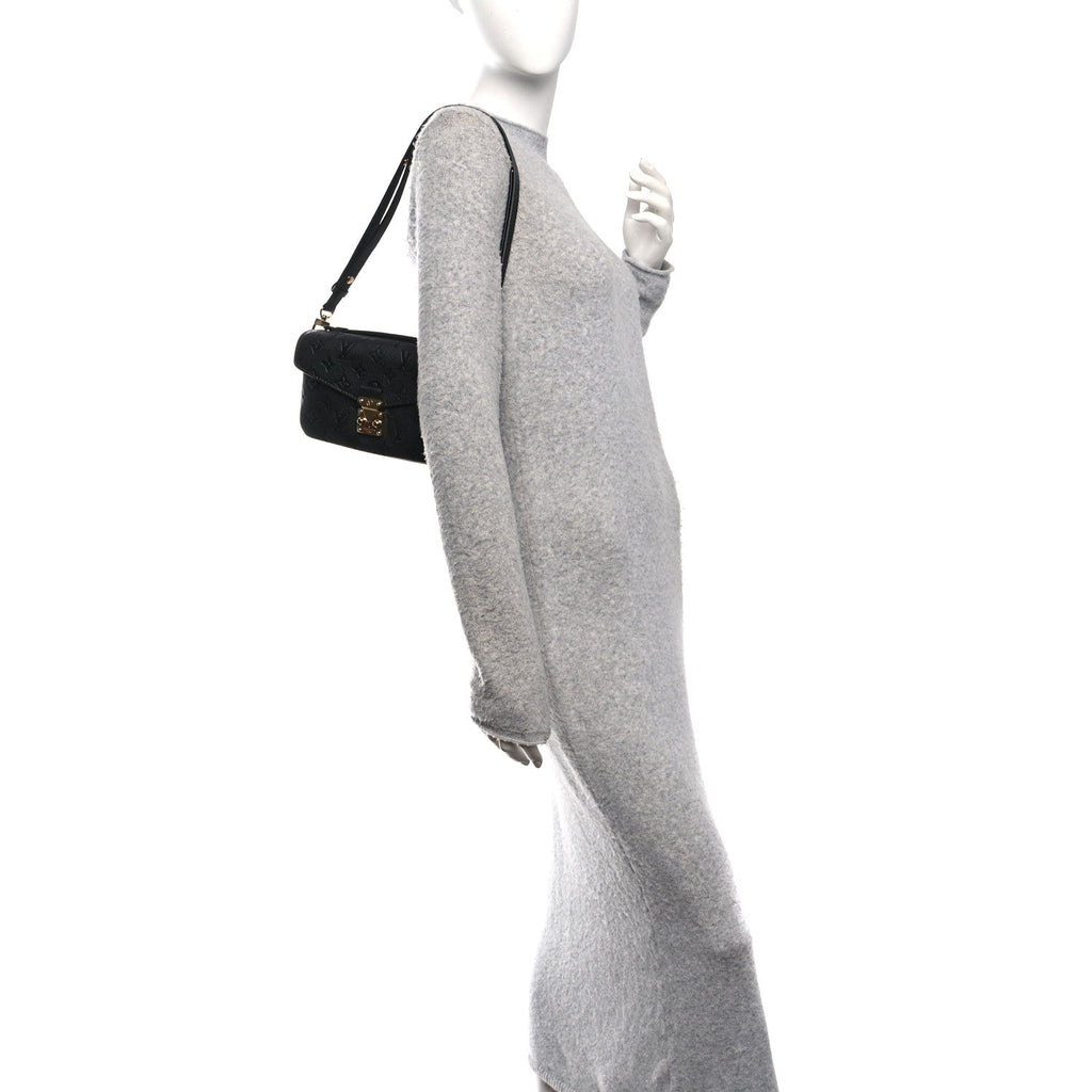 Louis Vuitton Empreinte Pochette Metis East West Black