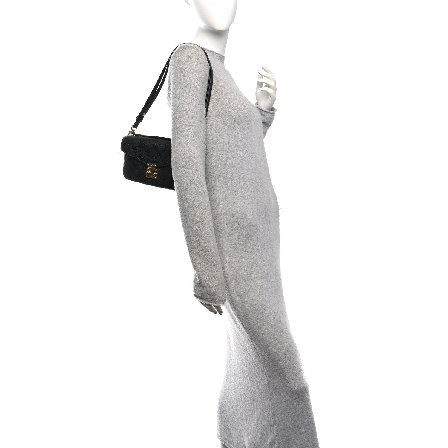 Louis Vuitton Empreinte Pochette Metis East West Black
