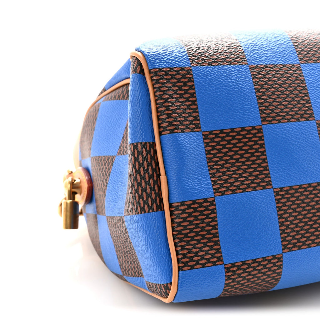 Louis Vuitton Damier Pop Speedy Bandouliere 25 Blue