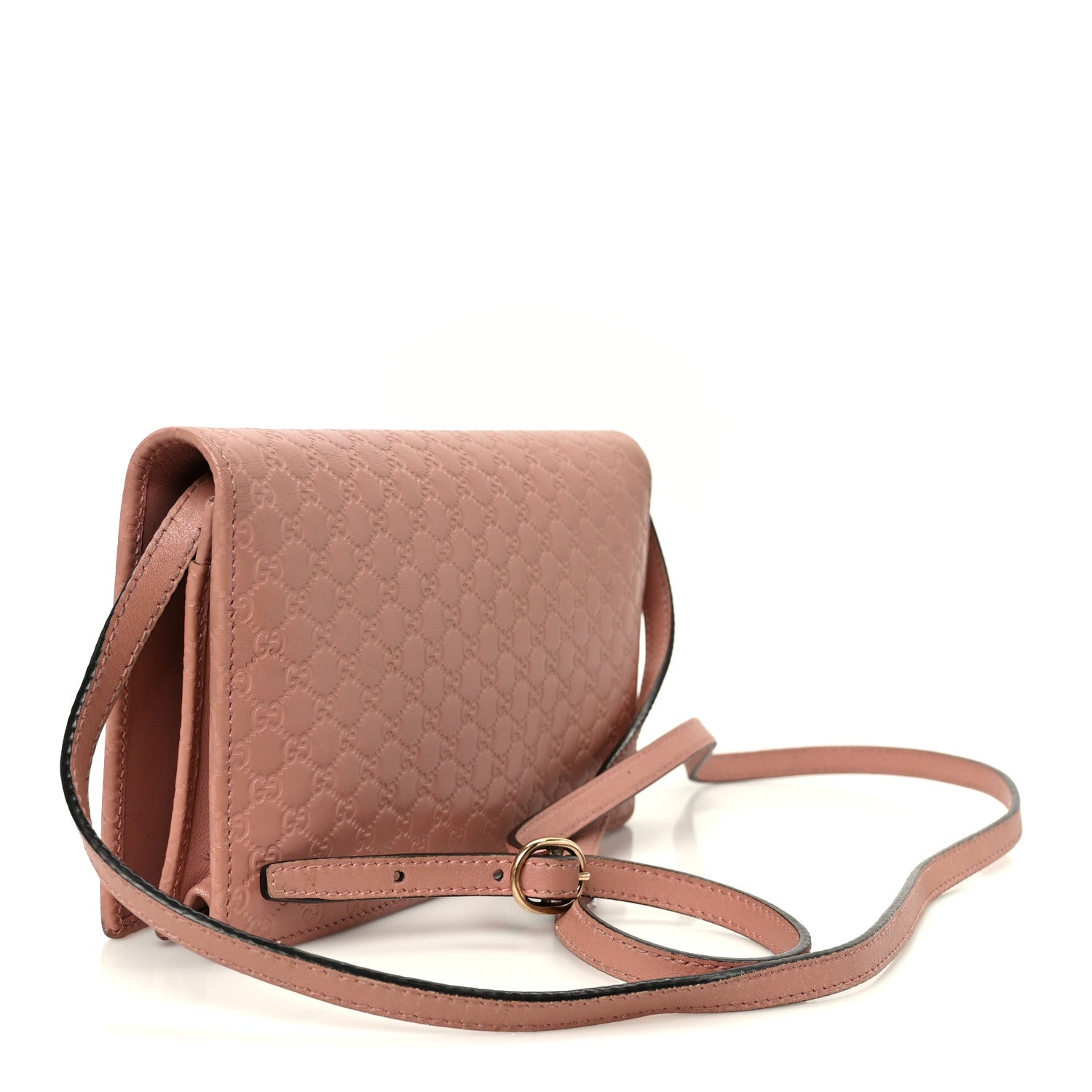 Gucci Microguccissima Crossbody Wallet Brown