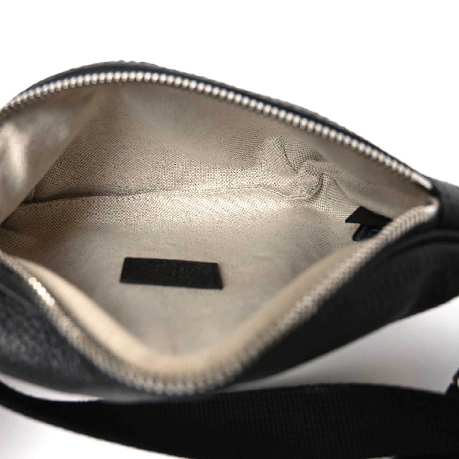Gucci Piuma Calfskin Jumbo GG Embossed Small Belt Bag Black