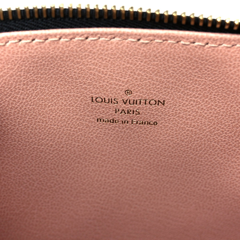 Louis Vuitton Lambskin Embossed Monogram Coussin PM Black