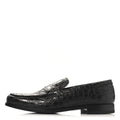 Prada Crocodile Mens Loafers 7 Black