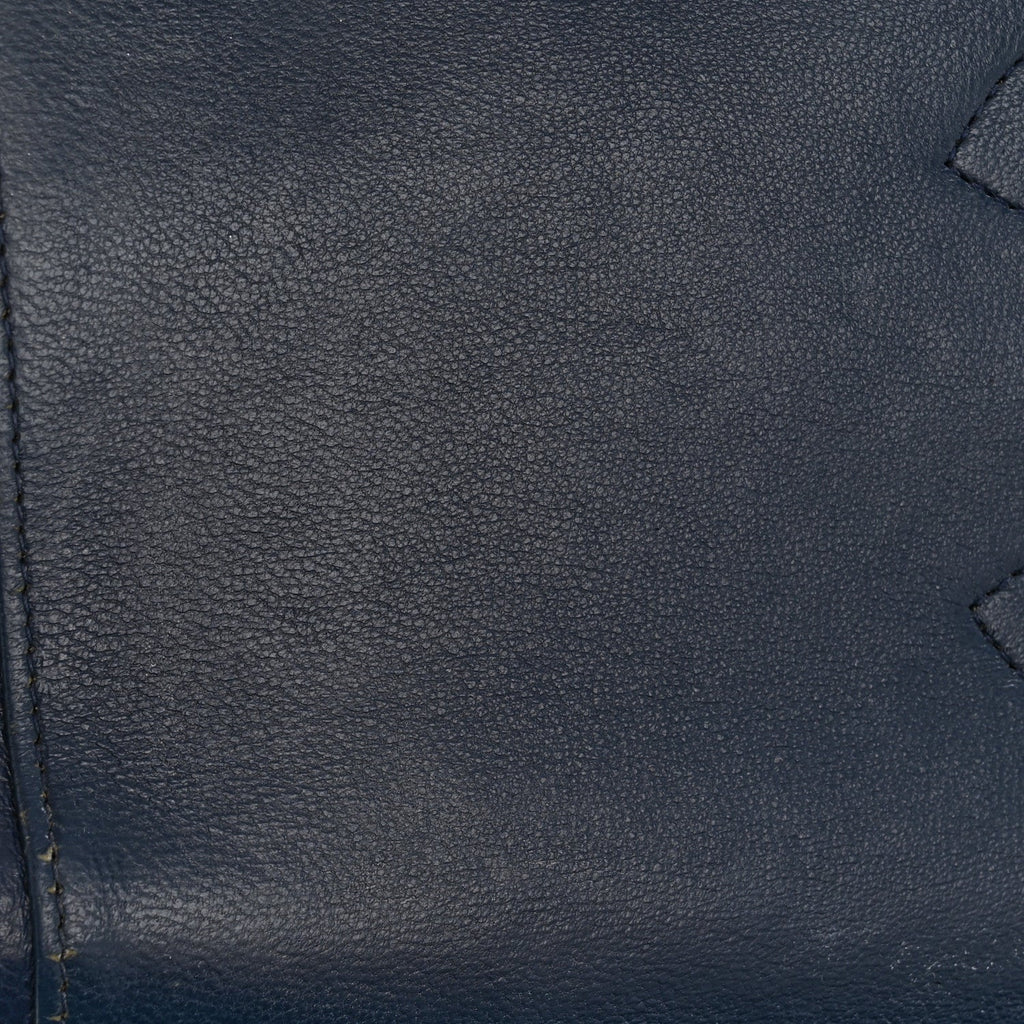 Chanel Caviar Quilted Maxi Double Flap Navy Blue