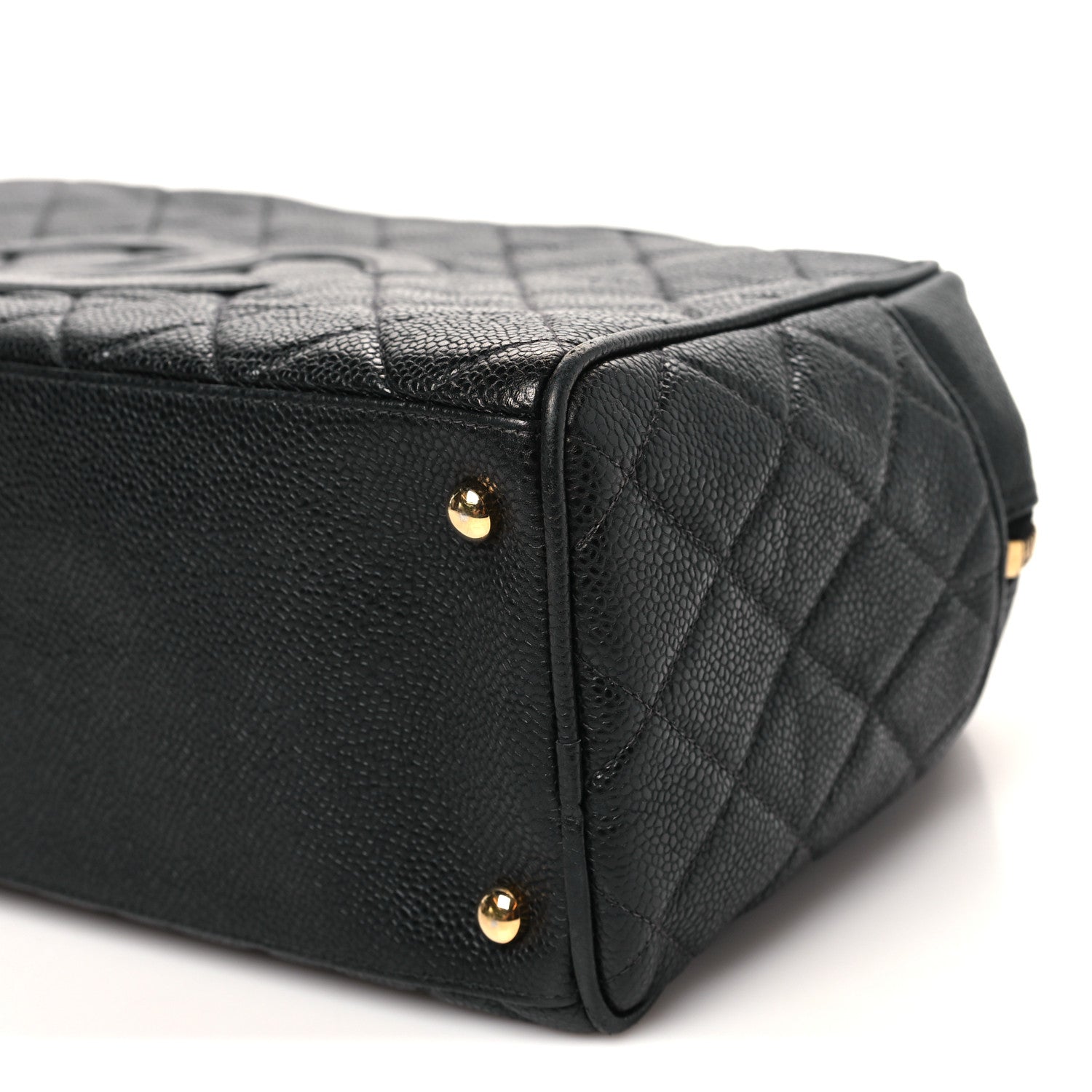 Chanel Caviar Quilted Large Bowler Black
