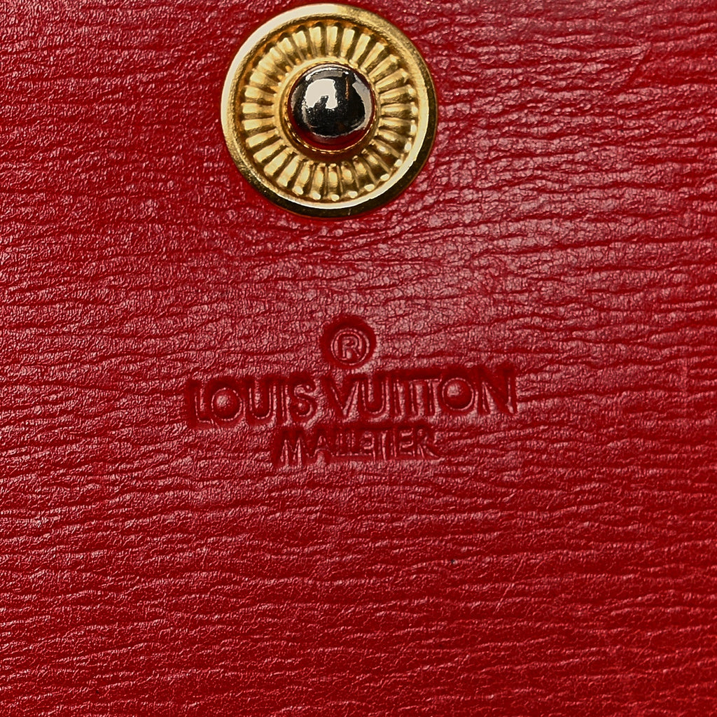 Louis Vuitton Epi Porte Tresor International Wallet Castillan Red
